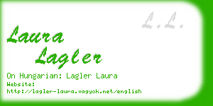 laura lagler business card